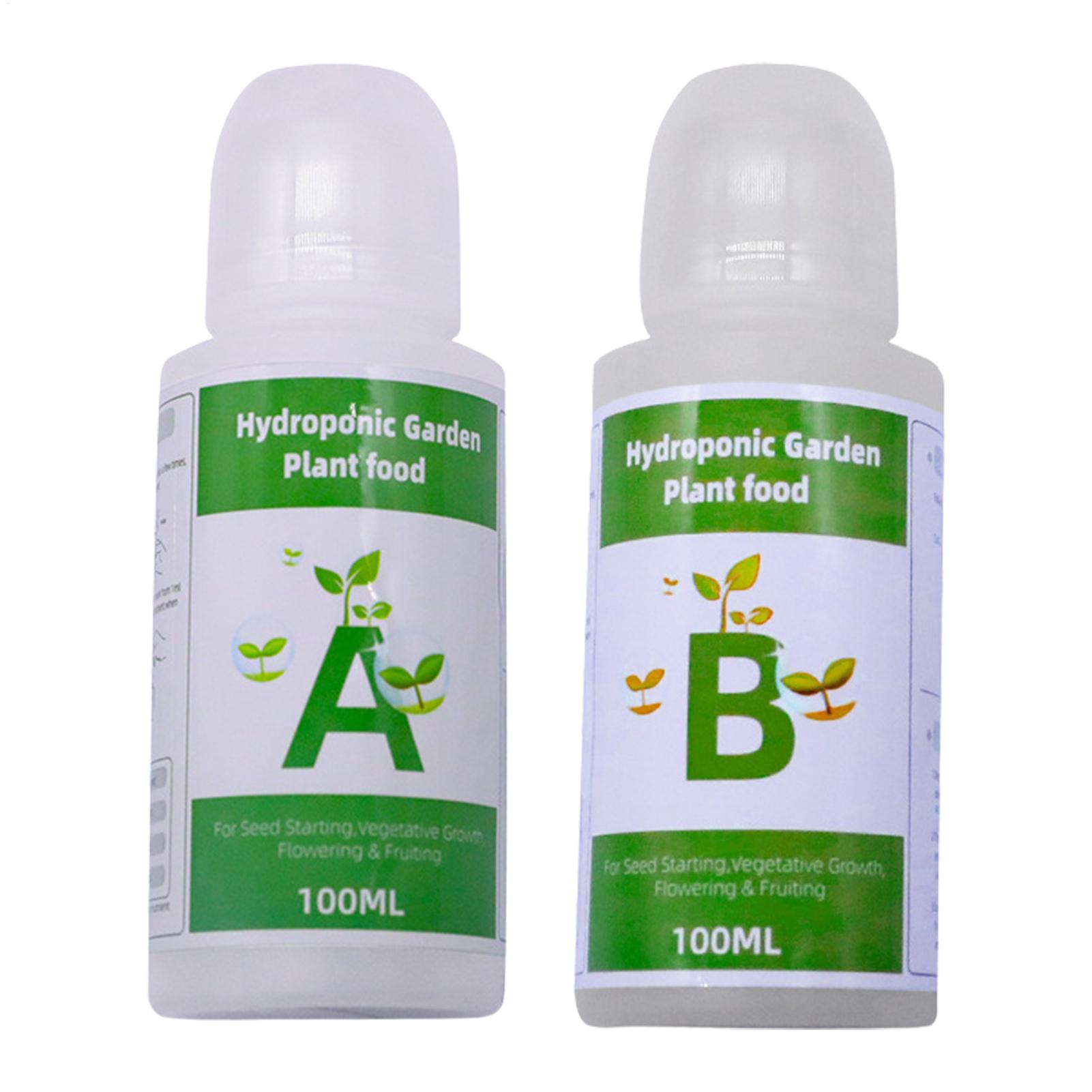 Nutrient Solution Ab - 水耕栽培用栄養素肥料 AB ソリューションセット 水耕栽培用植物栄養剤 花や野菜用の植物肥料 栄養素