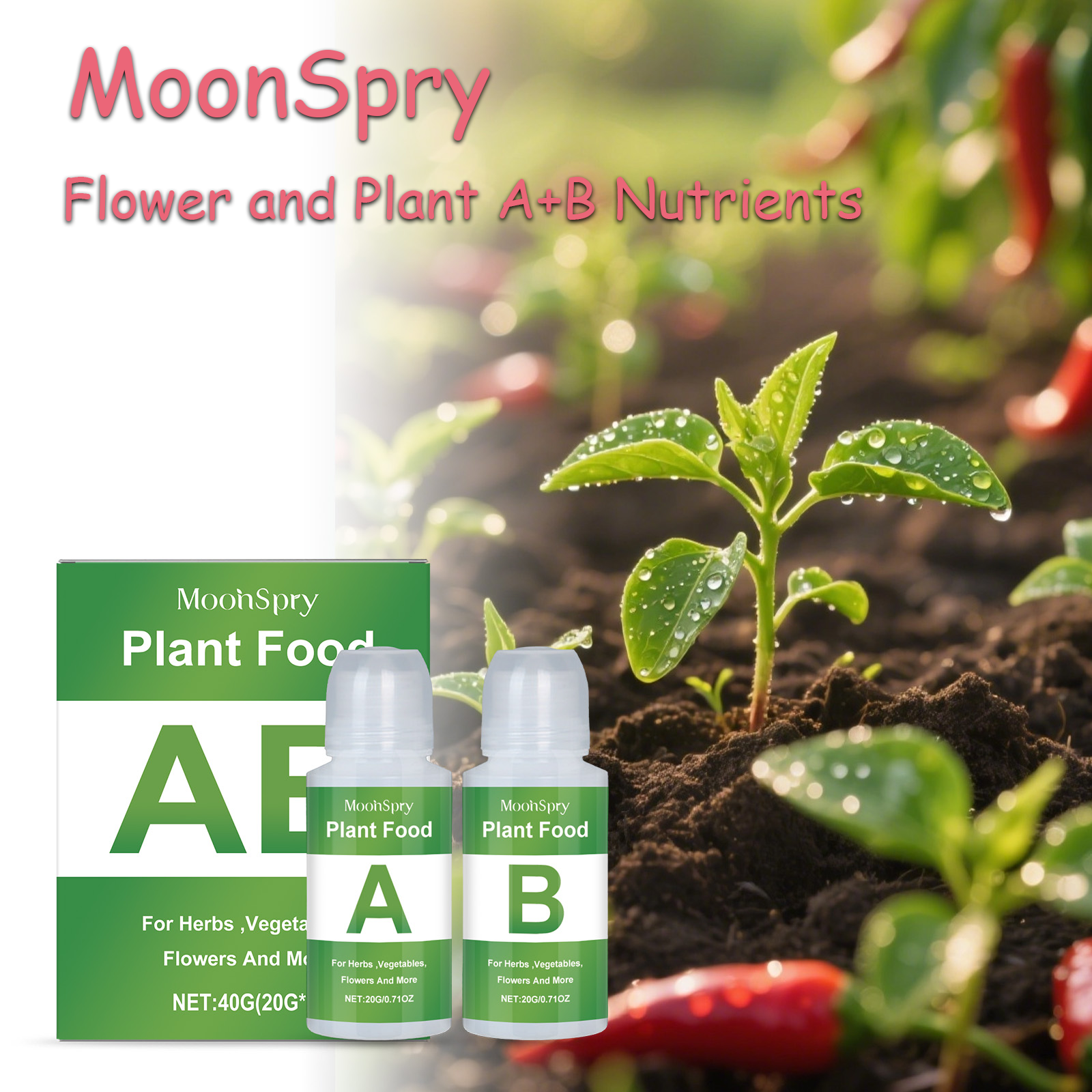 Nutrient Solution Ab - ムーンスプリ ハイドロポニック養液 AB デュアルエージェント 花 植物