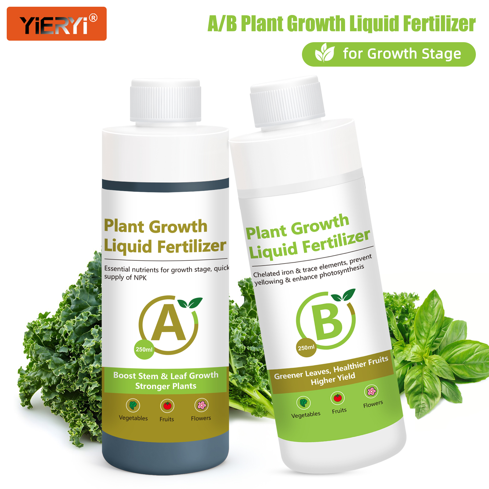 Nutrient Solution Ab - 水耕栽培養液A B 植物成長液肥料、栄養生長期の水耕栽培植物用、より速い成長を促す水耕栽培植物用肥料