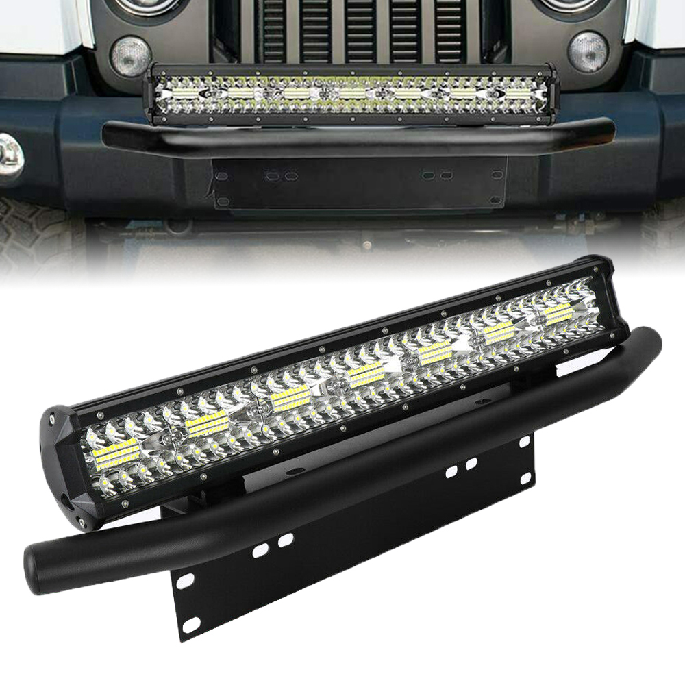 20 インチ LED ワークライト + ブルバーフロントバン - Flood Tray Table のレビューと価格