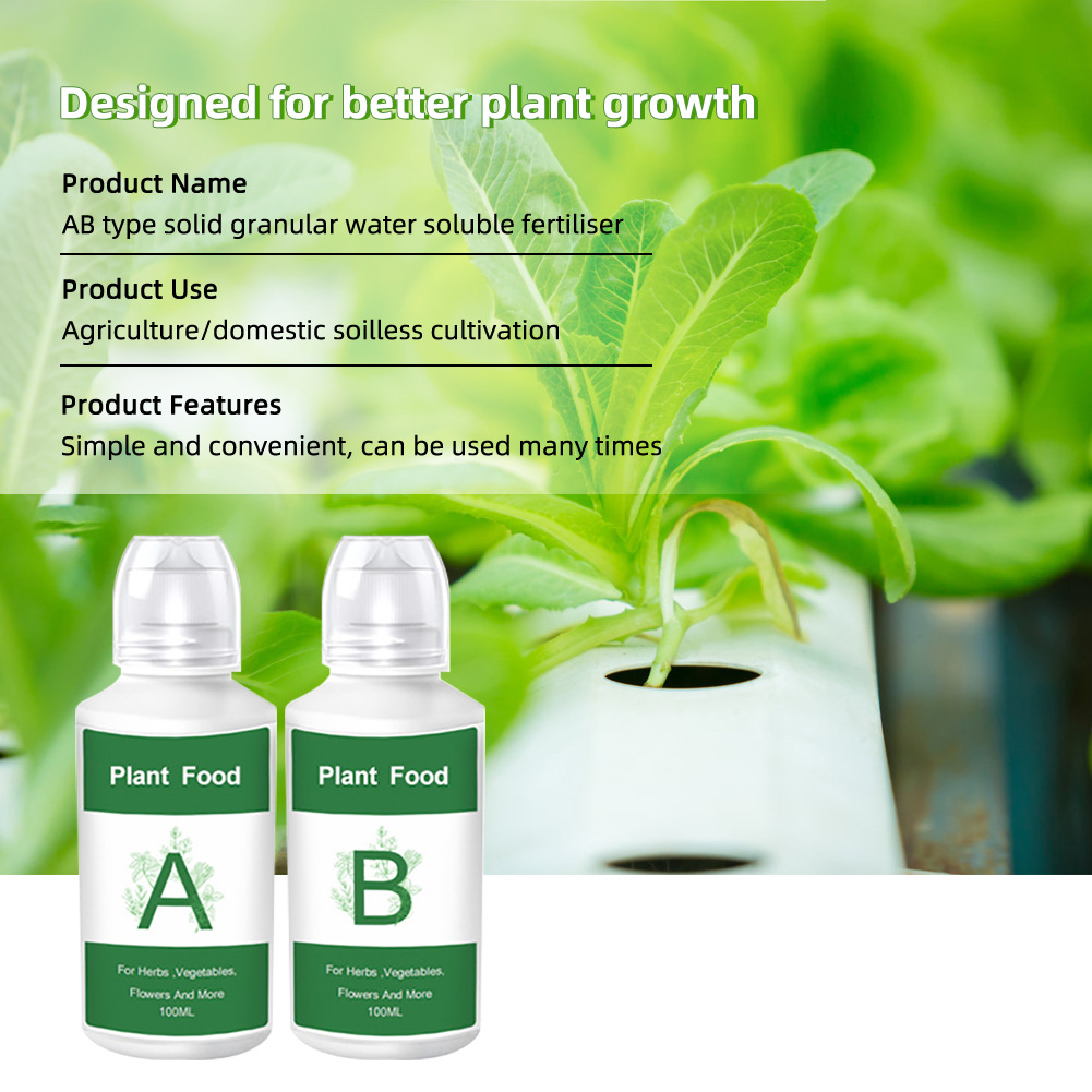2個（AとB）水耕栽培養液AB固形粒状肥料水溶性無土壌栽培植 - Nutrient Solution Ab のレビューと価格